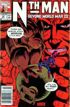 Nth Man, the Ultimate Ninja 14 (Newsstand) published by Marvel with cover art by Ron Wagner