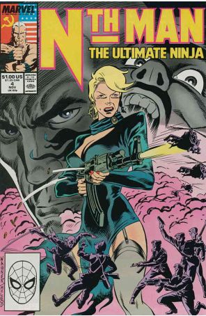 Nth Man, the Ultimate Ninja 4 published by Marvel with cover art by Ron Wagner