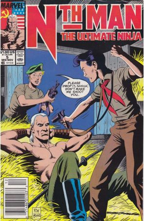 Nth Man, the Ultimate Ninja 5 (Newsstand) published by Marvel with cover art by Ron Wagner