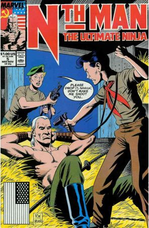 Nth Man, the Ultimate Ninja 5 published by Marvel with cover art by Ron Wagner