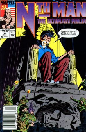 Nth Man, the Ultimate Ninja 6 (Newsstand) published by Marvel with cover art by Ron Wagner