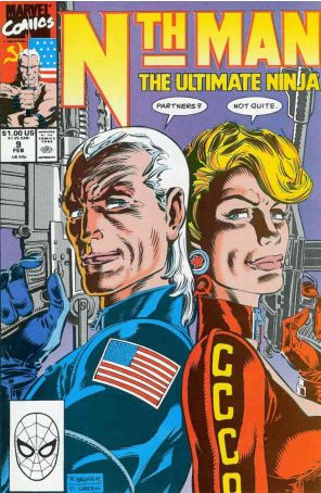 Nth Man, the Ultimate Ninja 9 published by Marvel with cover art by Ron Wagner