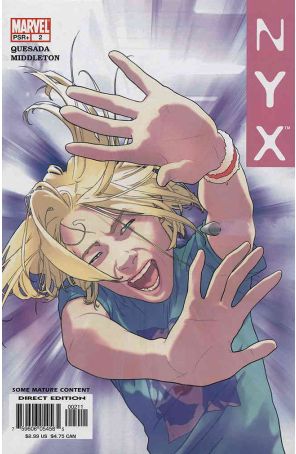 Nyx 2 published by Marvel with cover art by Joshua Middleton