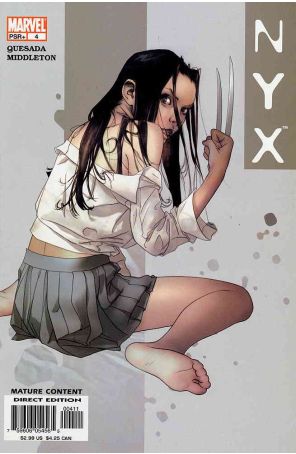 Nyx 4 published by Marvel with cover art by Joshua Middleton