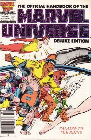 Official Handbook of the Marvel Universe (Vol. 2) 10 (Newsstand) published by Marvel with cover art by John Byrne