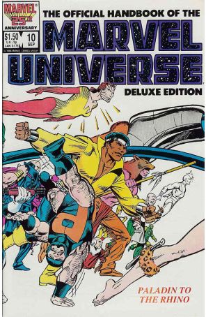 Official Handbook of the Marvel Universe (Vol. 2) 10 published by Marvel with cover art by John Byrne