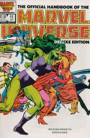 Official Handbook of the Marvel Universe (Vol. 2) 11 published by Marvel with cover art by John Byrne