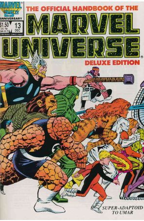 Official Handbook of the Marvel Universe (Vol. 2) 13 published by Marvel with cover art by Keith Pollard