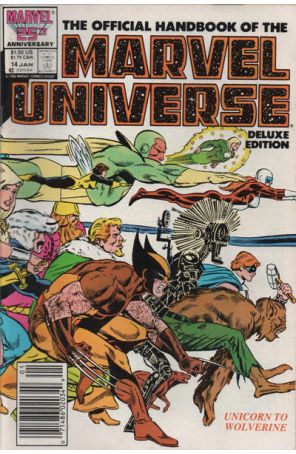 Official Handbook of the Marvel Universe (Vol. 2) 14 (Newsstand) published by Marvel with cover art by Keith Pollard