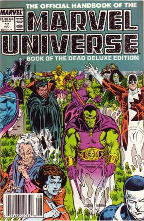 Official Handbook of the Marvel Universe (Vol. 2) 17 (Newsstand) published by Marvel with cover art by Keith Pollard