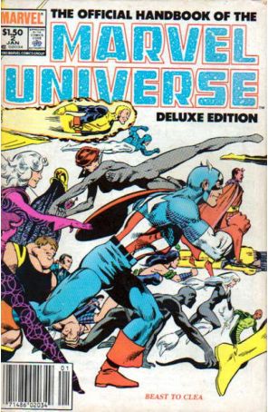 Official Handbook of the Marvel Universe (Vol. 2) 2 (Newsstand) published by Marvel with cover art by John Byrne