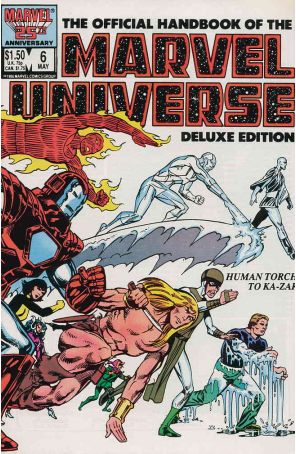 Official Handbook of the Marvel Universe (Vol. 2) 6 published by Marvel with cover art by John Byrne