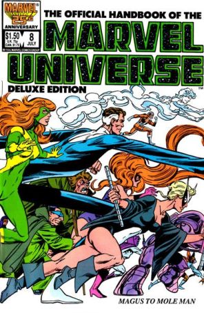 Official Handbook of the Marvel Universe (Vol. 2) 8 published by Marvel with cover art by John Byrne