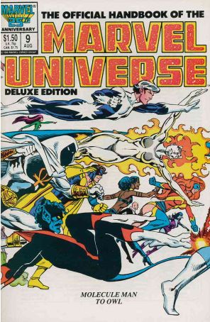 Official Handbook of the Marvel Universe (Vol. 2) 9 published by Marvel with cover art by John Byrne
