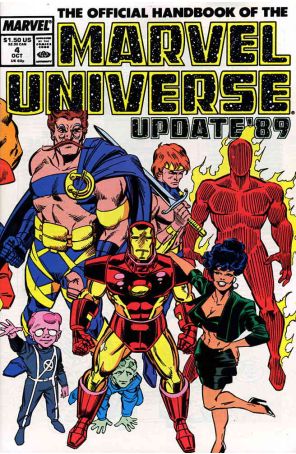 Official Handbook of the Marvel Universe (Vol. 3) 4 (Newsstand) published by Marvel with cover art by Ron Frenz