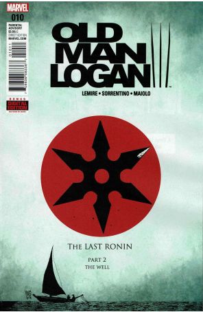 Old Man Logan (2nd Series) 10 published by Marvel with cover art by Andrea Sorrentino