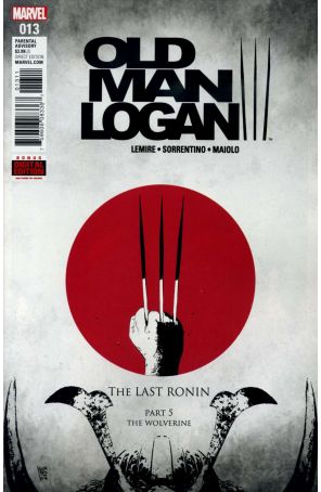 Old Man Logan (2nd Series) 13 published by Marvel with cover art by Andrea Sorrentino