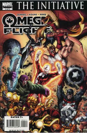 Omega Flight 4 published by Marvel with cover art by Scott Kolins
