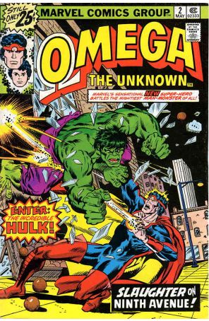Omega the Unknown 2 (with Marvel Value Stamp) published by Marvel with cover art by Rich Buckler
