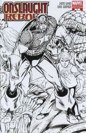 Onslaught Reborn 1B published by Marvel with cover art by Rob Liefeld