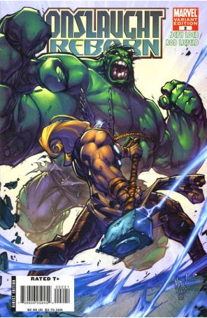Onslaught Reborn 2A published by Marvel with cover art by Joe Madureira