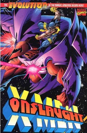 Onslaught: X-Men 1 published by Marvel with cover art by Adam Kubert