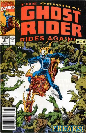 The Original Ghost Rider Rides Again 2 (Newsstand) published by Marvel with cover art by Bob Budiansky