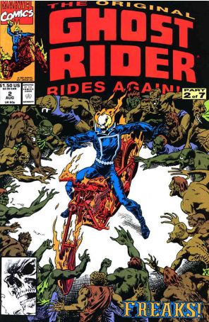 The Original Ghost Rider Rides Again 2 published by Marvel with cover art by Bob Budiansky