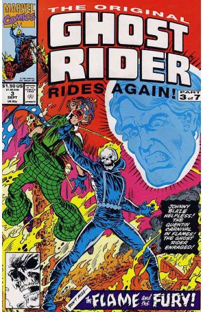 The Original Ghost Rider Rides Again 3 published by Marvel with cover art by Bob Budiansky