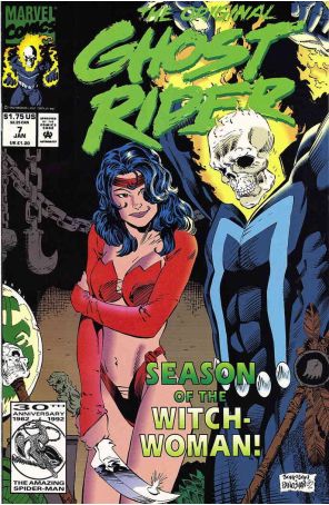 The Original Ghost Rider 7 published by Marvel with cover art by Jeff Johnson