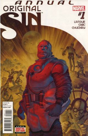 Original Sin (Marvel) Annual 1 published by Marvel with cover art by Julian Totino Tedesco