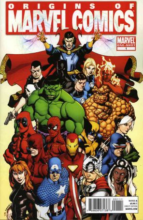Origins of Marvel Comics (2nd Series) 1 published by Marvel with cover art by Chris Stevens