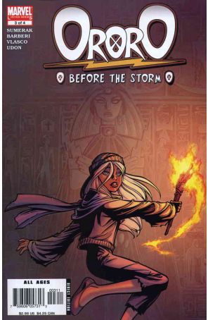 Ororo: Before the Storm 3 published by Marvel with cover art by Patrick Zircher