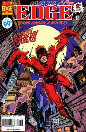 Over the Edge 1 published by Marvel with cover art by Robert Brown