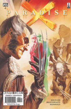 Paradise X 4 published by Marvel with cover art by Alex Ross