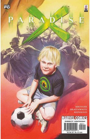 Paradise X 5 published by Marvel with cover art by Alex Ross