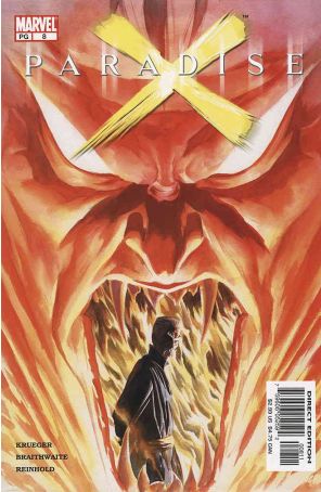 Paradise X 8 published by Marvel with cover art by Alex Ross
