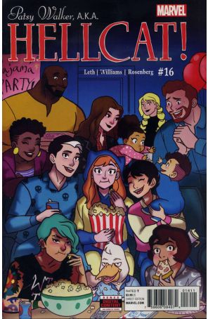Patsy Walker, A.K.A. Hellcat! 16 published by Marvel with cover art by Elsa Charretier