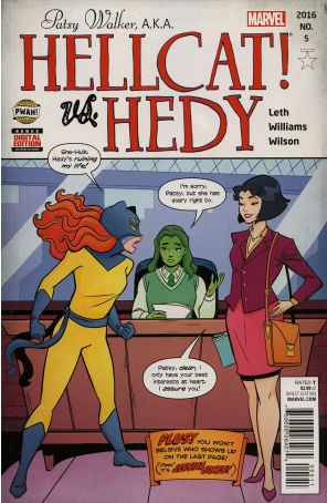 Patsy Walker, A.K.A. Hellcat! 5 published by Marvel with cover art by Brittney Williams