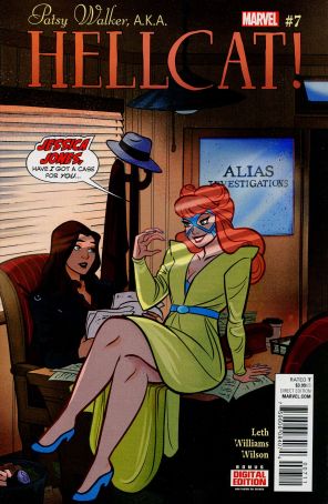 Patsy Walker, A.K.A. Hellcat! 7 published by Marvel with cover art by Brittney Williams