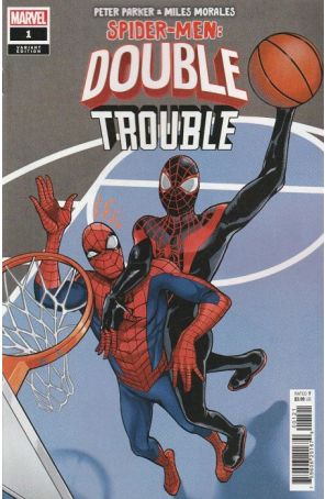 Peter Parker And Miles Morales: Spider-Men Double Trouble 1A published by Marvel with cover art by Romina Jones