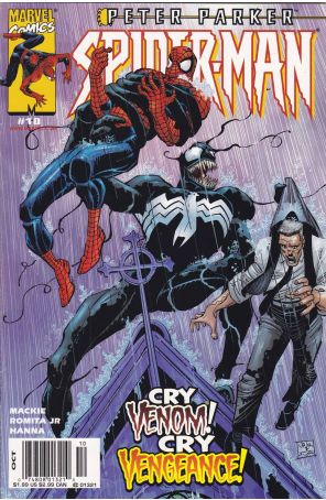 Peter Parker: Spider-Man 10 (Newsstand) published by Marvel with cover art by John Romita Jr.