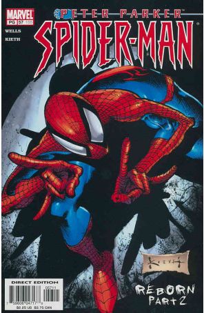 Peter Parker: Spider-Man 57 published by Marvel with cover art by Sam Kieth