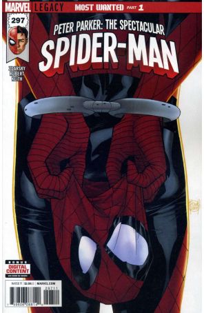 Peter Parker: The Spectacular Spider-Man 297 published by Marvel with cover art by Adam Kubert and Jordie Bellaire