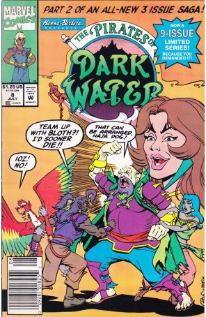 The Pirates of Dark Water 8 (Newsstand) published by Marvel with cover art by Rob Davis