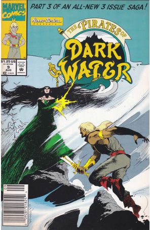 The Pirates of Dark Water 9 (Newsstand) published by Marvel with cover art by Charles Vess
