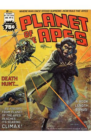 Planet of the Apes (1st series) 16 published by Marvel with cover art by Ken Barr