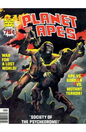 Planet of the Apes (1st series) 20 published by Marvel with cover art by Michael McN