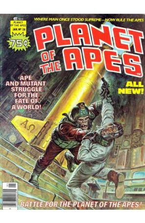 Planet of the Apes (1st series) 28 published by Marvel with cover art by Earl Norem
