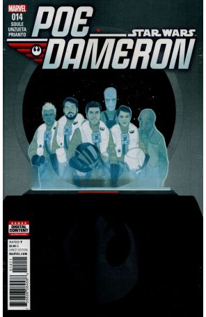Poe Dameron 14 published by Marvel with cover art by Phil Noto